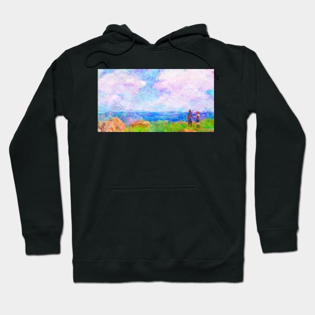 Dragon Quest XI Intro Impressionist Painting Hoodie by BonBonBunny